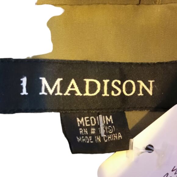 1 Madison army green belted double breasted trench peacoat - Picture 4 of 5